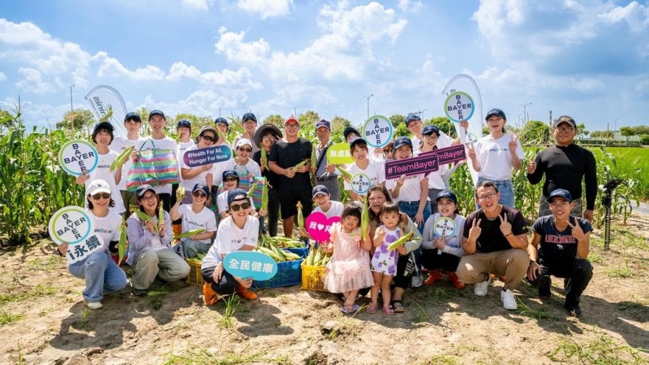 Bayer 2024 CSR event - corn harvesting in Chiayi